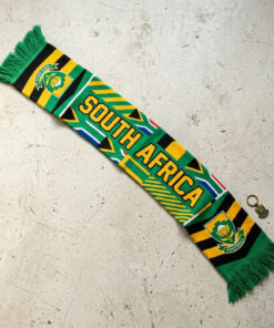 South Africa Scarf Global Soccer Event 2026 Green Yellow Bafana Bafana
