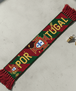 Portugal Scarf Global Soccer Event 2026 Featuring Repeating Crest Pattern