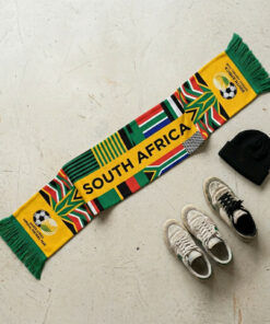 South Africa Scarf Global Soccer Event 2026 Striking Horizontal Stripe Layout