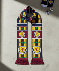 Scotland Scarf Global Soccer Event 2026 Fan Merchandise With Heritage Embroidery