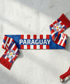Paraguay Scarf Global Soccer Event 2026 Intricate National Crest Design