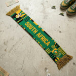 South Africa Scarf Global Soccer Event 2026 Bold Central Typography Knit