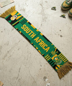 South Africa Scarf Global Soccer Event 2026 Bold Central Typography Knit