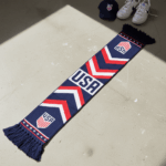 USA Scarf Global Soccer Event 2026 Premium Knit With Central USA Block Lettering