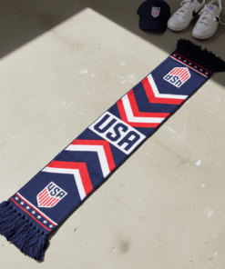 USA Scarf Global Soccer Event 2026 Premium Knit With Central USA Block Lettering