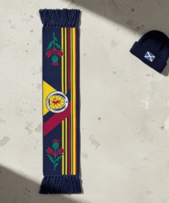 Scotland Scarf Global Soccer Event 2026 Featuring Thistle And Lion Rampant Design
