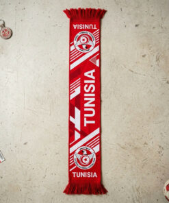 Tunisia Scarf Global Soccer Event 2026 Modern Sports Apparel Design for FIFA Fans