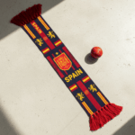 Spain Scarf Global Soccer Event 2026 Premium Red Athletic Knit