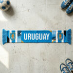 Uruguay Scarf Global Soccer Event 2026 In Vivid Blue And White Patriotic Fan Merchandise