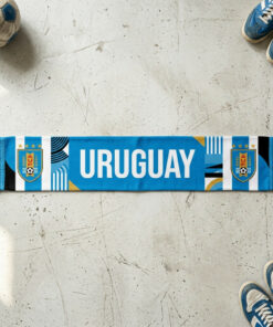 Uruguay Scarf Global Soccer Event 2026 In Vivid Blue And White Patriotic Fan Merchandise