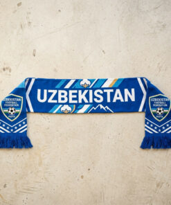 Uzbekistan Scarf Global Soccer Event 2026 Dynamic Diagonal Color Block Design