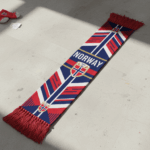 Norway Scarf Global Soccer Event 2026 Traditional Red Fringed Ends