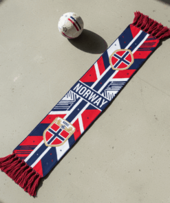 Norway Scarf Global Soccer Event 2026 Bold Central Norway Text Graphic