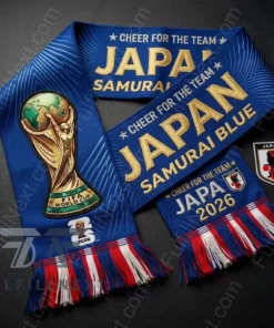 Japan National Football Team Global Soccer Event 2026 Scarf
