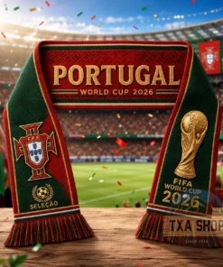 Unisex Portugal Global Soccer Event 2026 Graphic Scarf for Soccer Fans