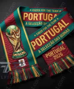 Portugal National Football Team Global Soccer Event 2026 Scarf