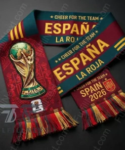 Spain National Football Team Global Soccer Event 2026 Scarf