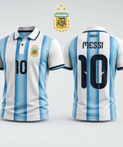 Unisex Lionel Messi Argentina Global Soccer Event 2026 Polo Shirt for Soccer Fans