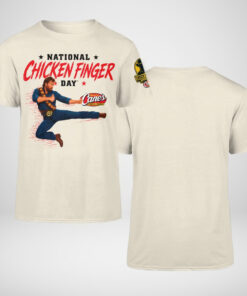 Unisex Chuck Norris x Raising Cane’s National Chicken Finger Day Graphic Shirt for Food Lovers and Chuck Norris Fans