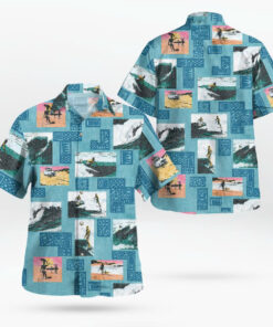 Unisex The Endless Summer 60th Commemorative Adriatic Blue Hawaiian Shirt for Surfing and Classic Movie Fans