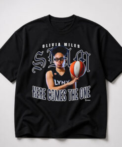 Unisex Olivia Miles Here Comes The One 2026 Graphic Shirt for Basketball Fans