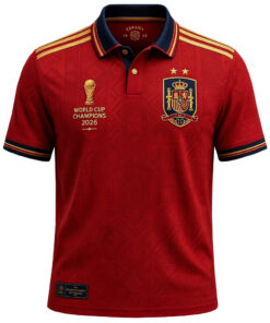 Custom Name And Number Spain World Cup 2026 Champions Polo Shirt for Soccer Fans