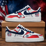 Custom Name And Number USA Team Global Soccer Event 2026 Air Force 1 Shoes Sneakers