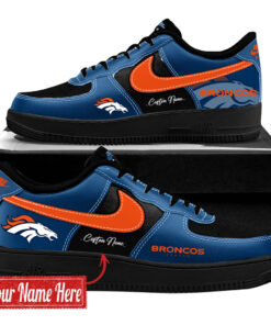 Custom Name Denver Broncos Season 2026 Shoes Sneakers for Football Fans