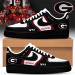 Custom Name Georgia Bulldogs Air Force 1 Shoes Sneakers for College Football Fans