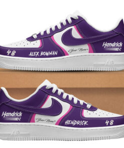 Custom Name Hendrick Motorsports Alex Bowman 2026 Air Force 1 Shoes Sneakers Version 2 for Racing Fans