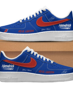 Custom Name Hendrick Motorsports Kyle Larson 2026 Air Force 1 Shoes Sneakers Version 1 for Racing Fans