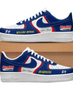 Custom Name Hendrick Motorsports William Byron 2026 Air Force 1 Shoes Sneakers Version 2 for Racing Fans