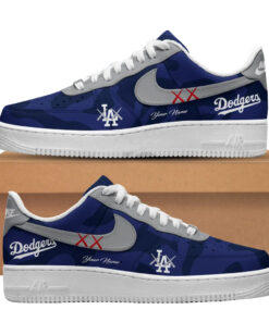 Custom Name Los Angeles Dodgers x Kaws Shoes Sneakers for Baseball Fans