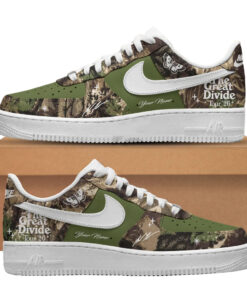 Custom Name Noah Kahan The Great Divide Camo Air Force 1 Shoes Sneakers for Music Fans