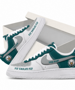 Custom Name Philadelphia Eagles New Version 2026 Fly Eagles Fly Shoes Sneakers for Football Fans