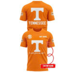Custom Name Tennessee Volunteers 2026 I Will Give My All Orange Graphic Shirt for Football Fans