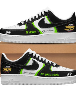 Custom Name Ty Gibbs Joe Gibbs Racing 2026 Air Force 1 Shoes Sneakers for Racing Fans