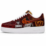 Custom Name Washington Commanders Fear The Commanders Shoes Sneakers for Football Fans