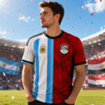 Unisex Argentina Vs Egypt Global Soccer Event 2026 Graphic Shirt for Soccer Fans