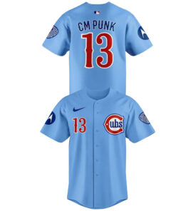 Custom Name and Number Chicago Cubs Summer Of CM Punk 2026 Baseball Jersey for Baseball Fans