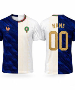 Custom Name and Number France Vs Morocco Global Soccer Event 2026 Graphic Shirt for Soccer Fans