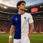 Custom Name and Number France Vs Morocco Global Soccer Event 2026 Graphic Shirt for Soccer Fans