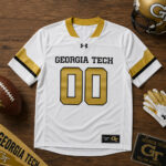 Custom Name and Number Georgia Tech Yellow Jackets New Season 2026 Celebrate Football Jersey for College Football Fans Version 1