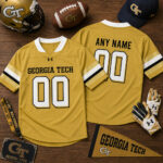 Custom Name and Number Georgia Tech Yellow Jackets New Season 2026 Celebrate Football Jersey for College Football Fans Version 2