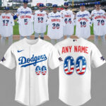 Custom Name and Number Los Angeles Dodgers All Stars x USA 250 Night 2026 Baseball Jersey for Baseball and Patriotic Fans