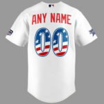 Custom Name and Number Los Angeles Dodgers All Stars x USA 250 Night 2026 Baseball Jersey for Baseball and Patriotic Fans