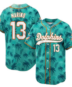 Custom Name and Number Miami Dolphins Miami Vice City 2026 Baseball Jersey for Football Fans