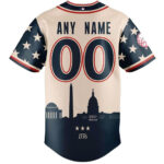 Custom Name and Number New York Yankees 2026 Independence Day America 250 Birthday Baseball Jersey for Baseball Fans