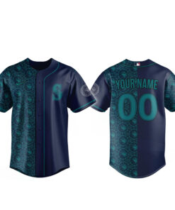 Custom Name and Number Seattle Mariners x House of the Dragon Night 2026 Baseball Jersey for Baseball and Fantasy Series Fans
