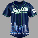 Custom Name and Number Seattle Seahawks x All Star Classic 2026 Navy Baseball Jersey for Football Fans